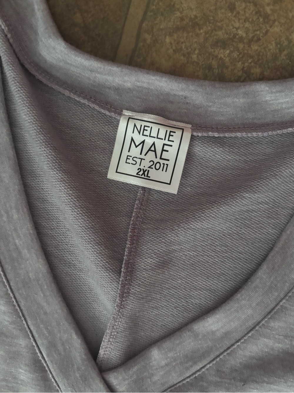 Classic V-Neck Tee in Heather Gray - Picture 5 of 5